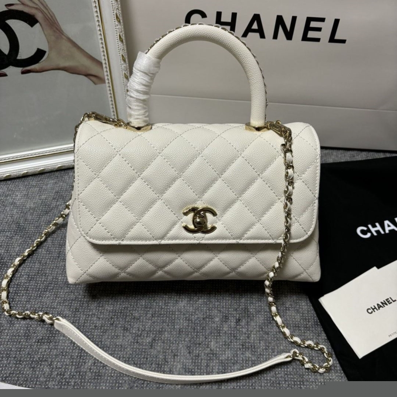 Ch*el top handle bags